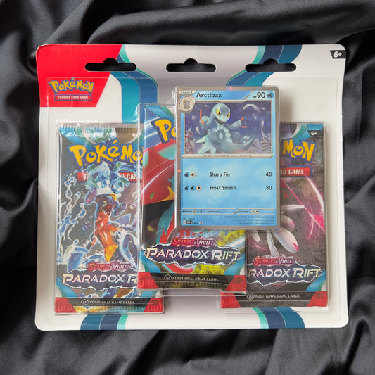Pokémon - 3 x blister - Paradox rift, Arctibax promo