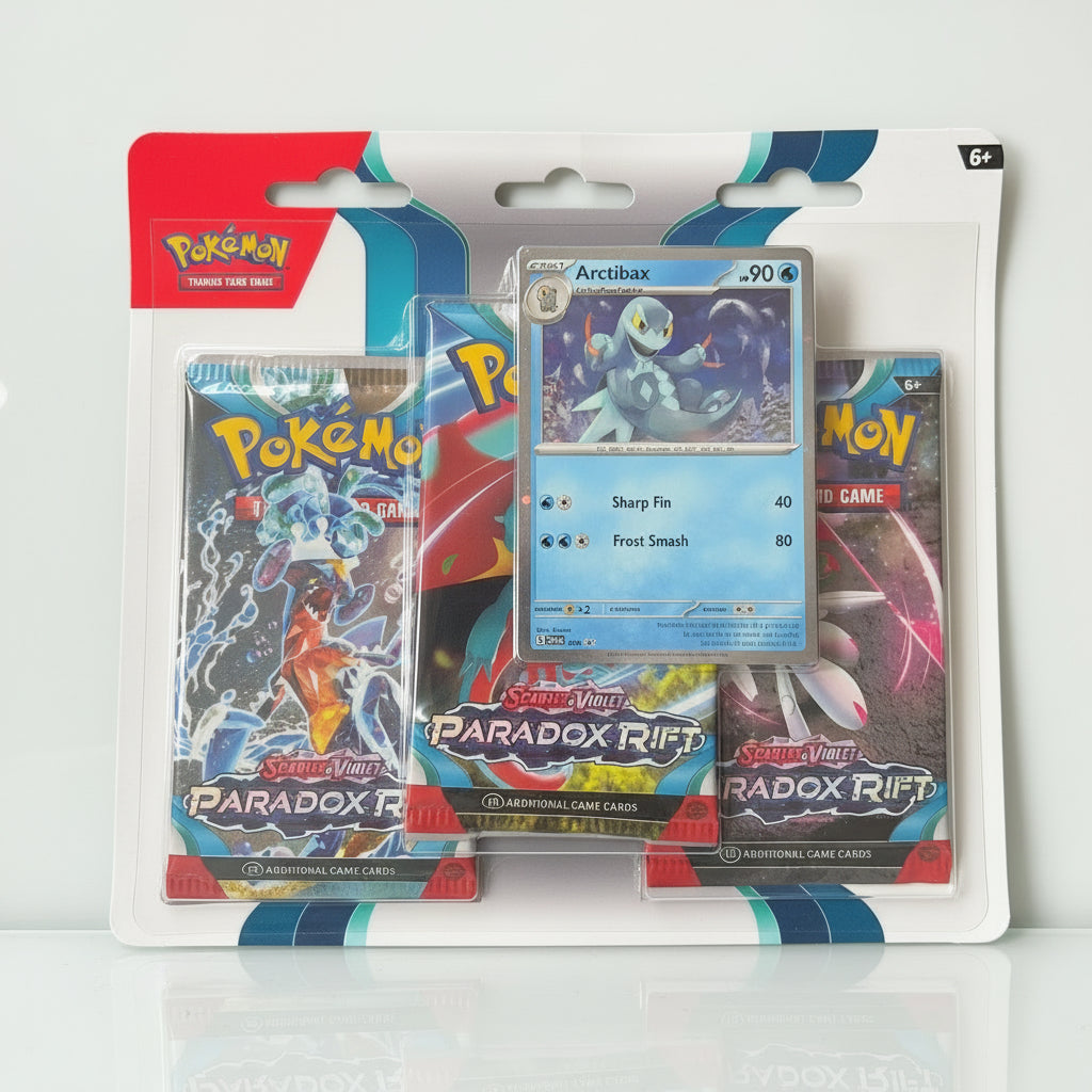 Pokémon - 3 x blister - Paradox rift, Arctibax promo