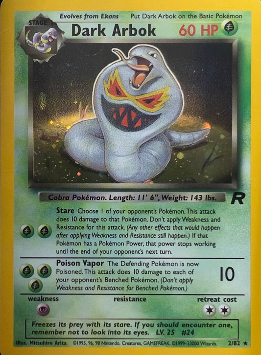 Dark Arbok Holo 2/82 - Pokémon Team Rocket (WOTC)