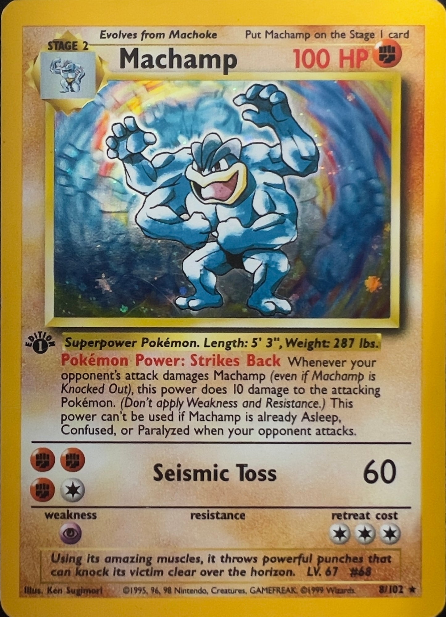 Machamp Holo 8/102 - Pokémon 1st Edition (WOTC)