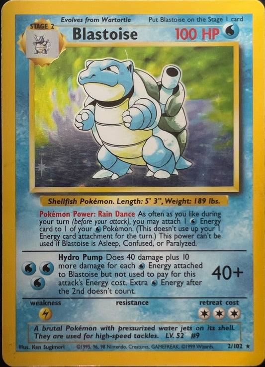 Blastoise Holo 2/102 - Pokémon Base Set (WOTC)