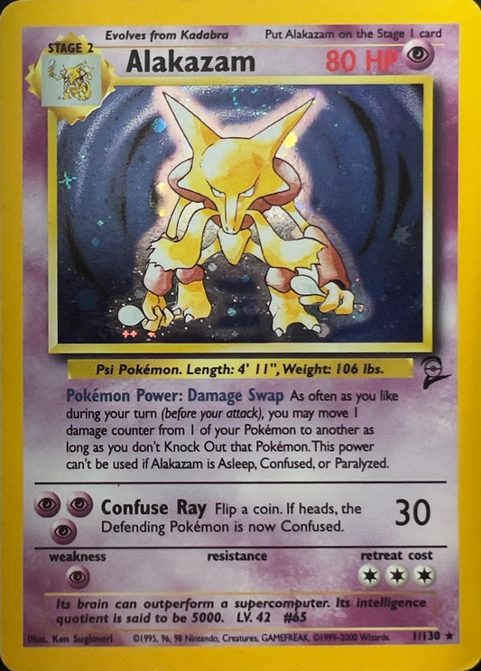 Alakazam Holo 1/130 - Pokémon Base set 2 (WOTC)