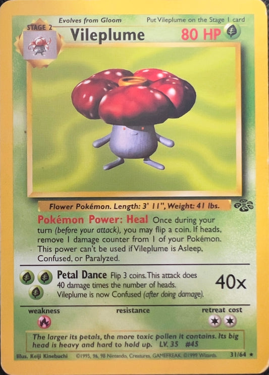 Vileplume (Non- Holo) 31/64 - Pokemon Jungle (WOTC)