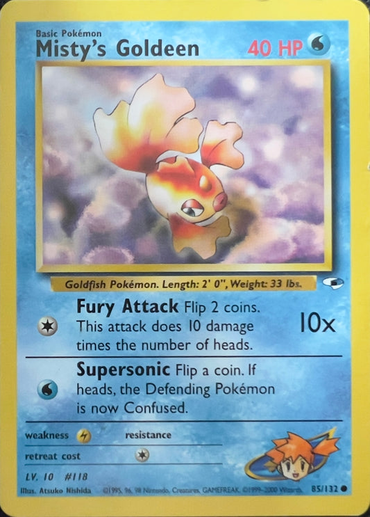 Misty’s Golden (non-holo) 85/132 - Pokemon Gym Heroes (WOTC)
