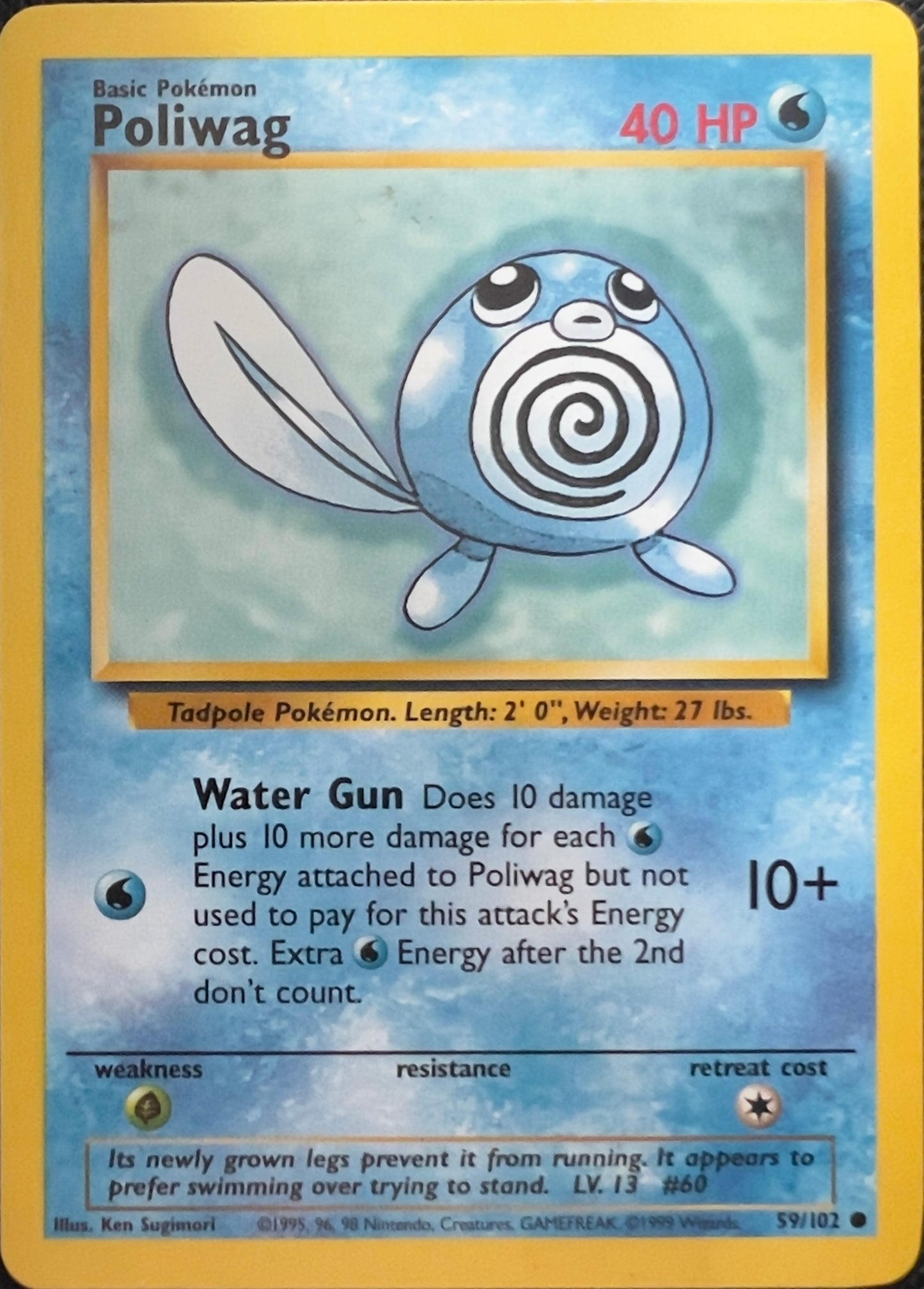 Poliwag (non-holo) 59/102 - Pokemon Base Set (WOTC)