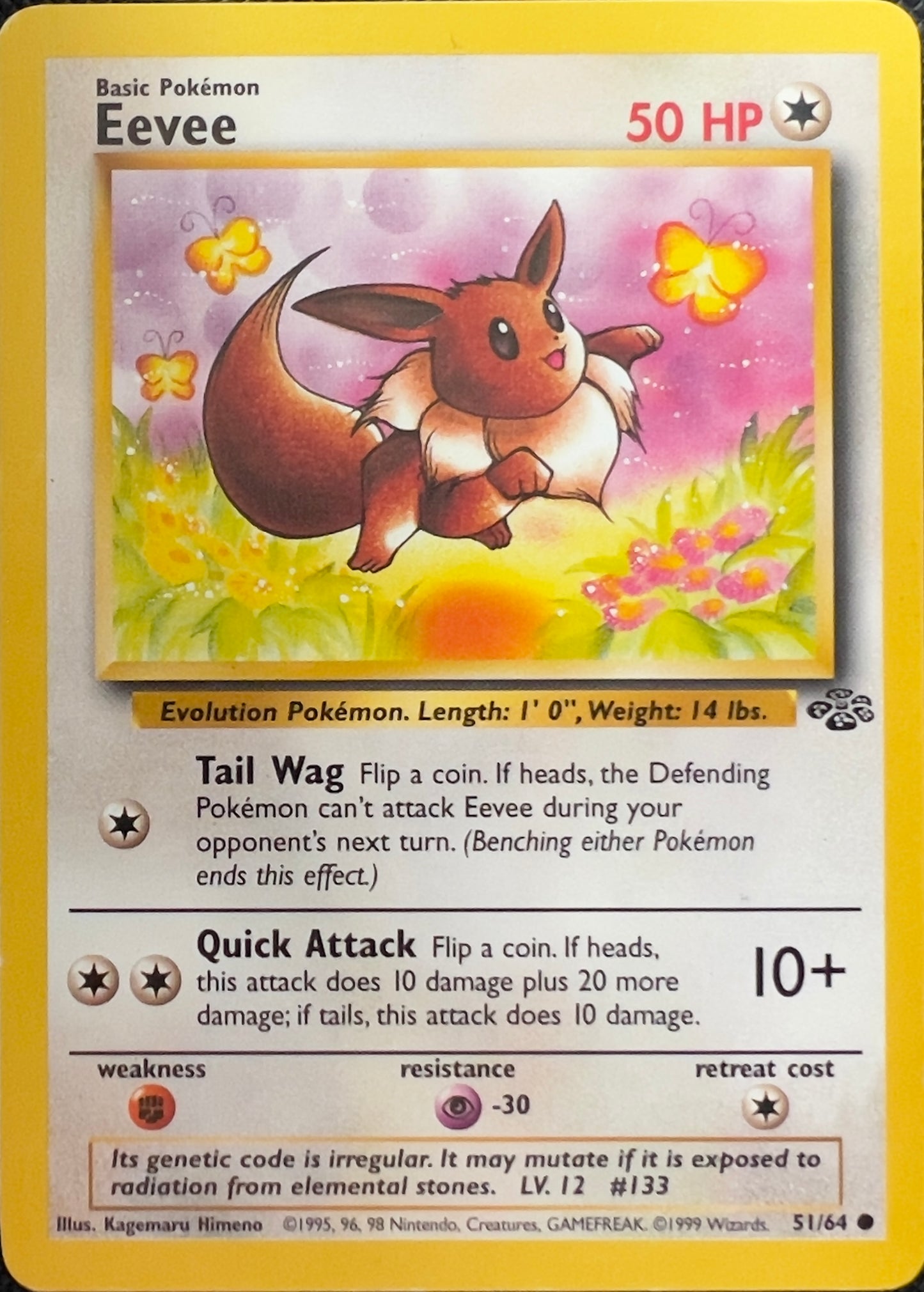 Eevee (non-holo) 51/64 - Pokémon Jungle (WOTC)