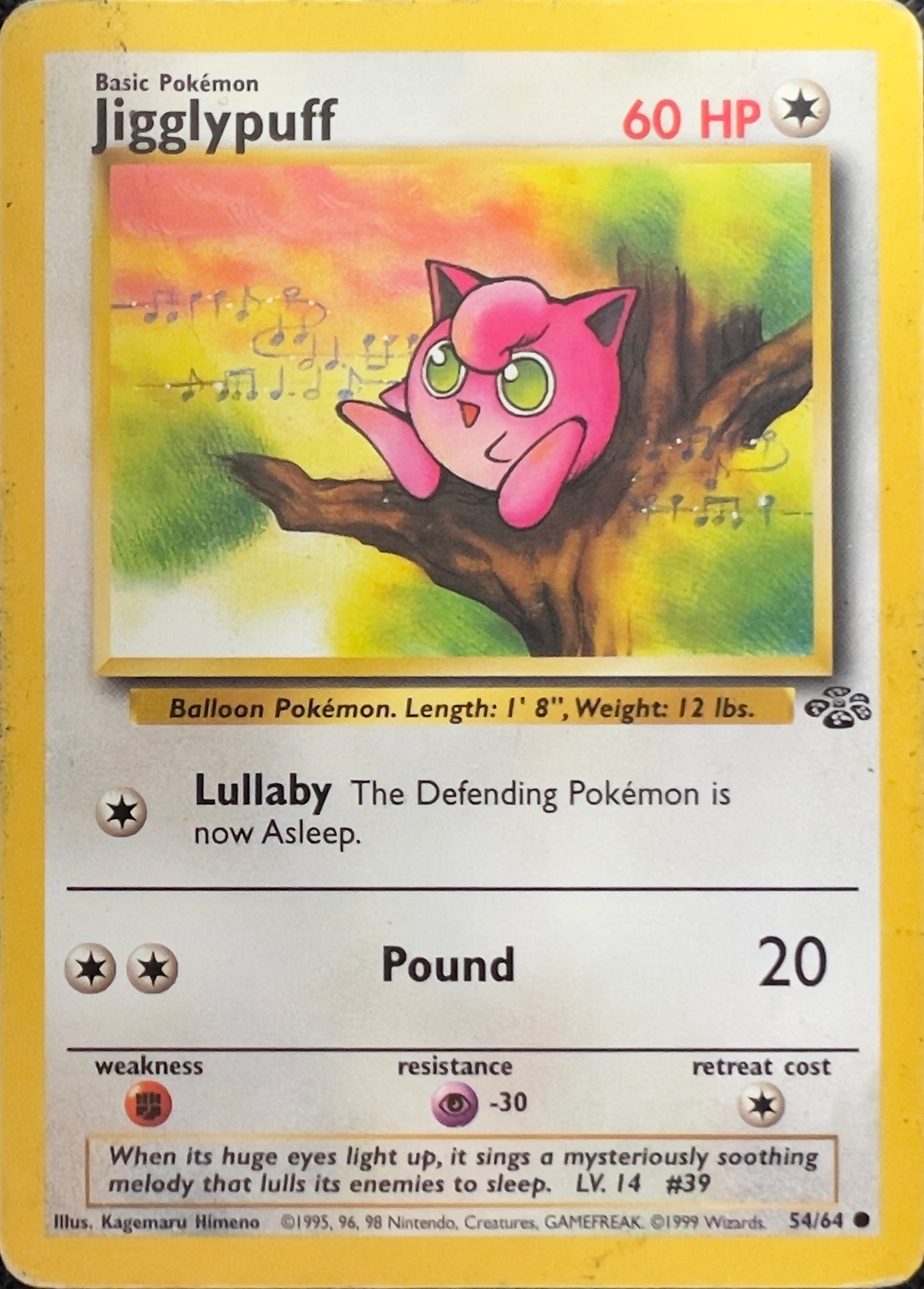 Jigglypuff (non-holo) 54/64 - Pokémon Jungle (WOTC)