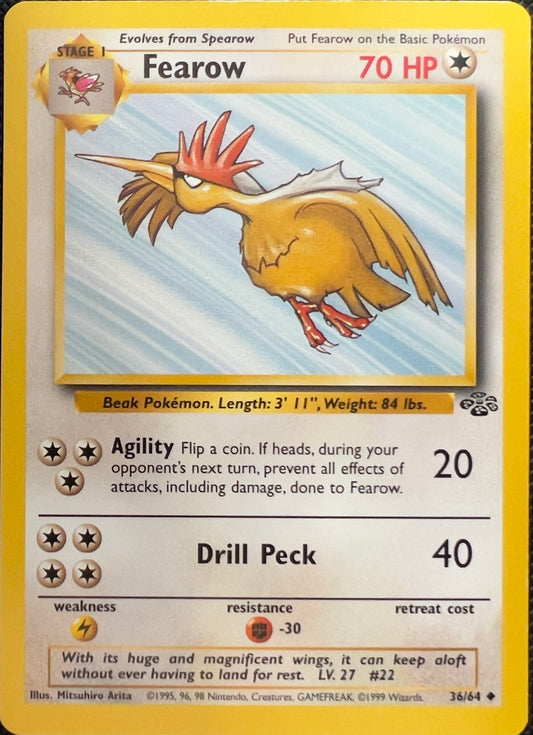 Fearow (non-holo) 36/64 - Pokémon Jungle (WOTC)
