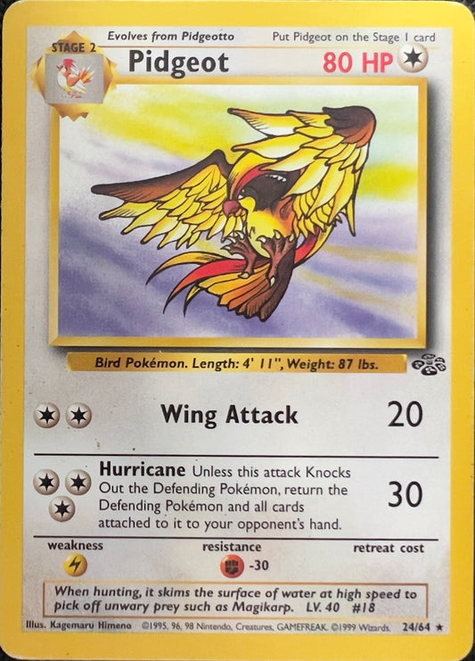 Pidgeot (non-holo) 24/64 - Pokémon Jungle (WOTC)