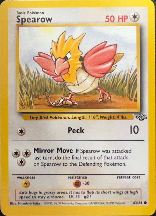 Spearow (non-holo) 62/64 - Pokémon Jungle (WOTC)