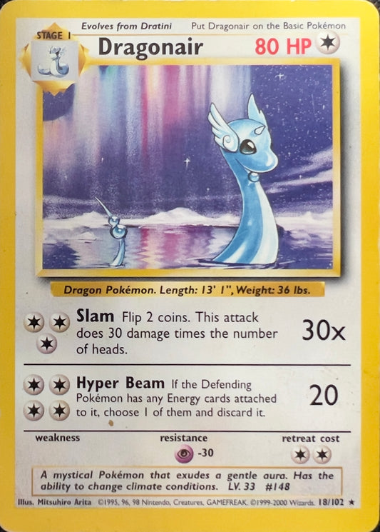 Dragonair (non-holo) 18/102 - Pokémon Base Set (WOTC)
