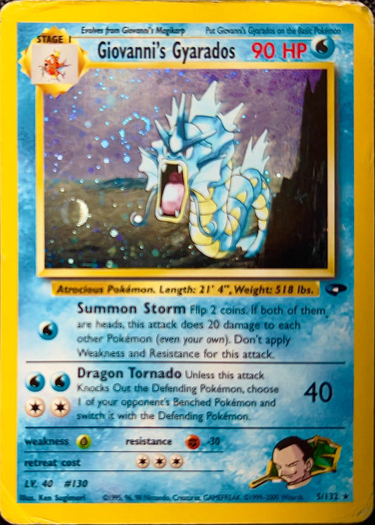 Giovanni’s Gyarados Holo 5/132 - Pokémon Gym Challenge (WOTC)