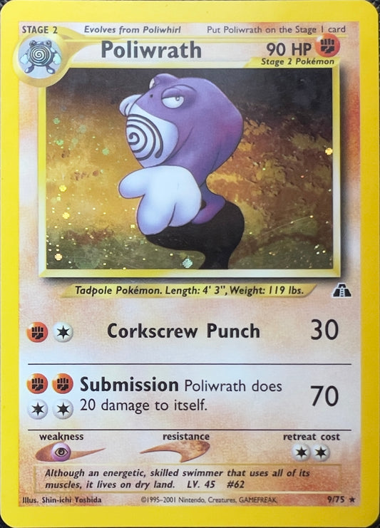 Poliwrath Holo 9/75 – Pokémon Neo Discovery (WOTC)