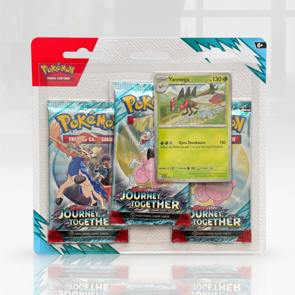 Pokémon TCG: Journey Together 3-Pack Blister (Yanmega Promo)