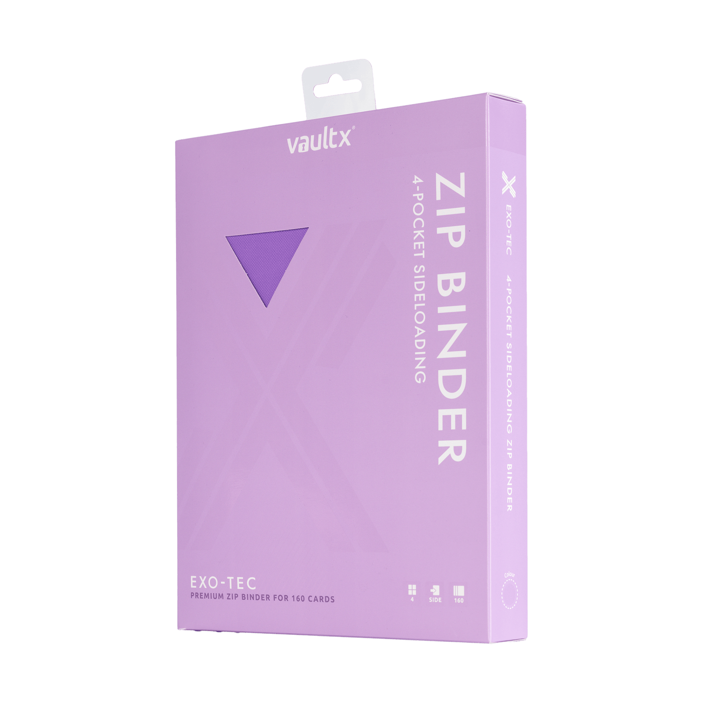 VaultX 4-Pocket Exo-Tec® Zip Binder - Lilla
