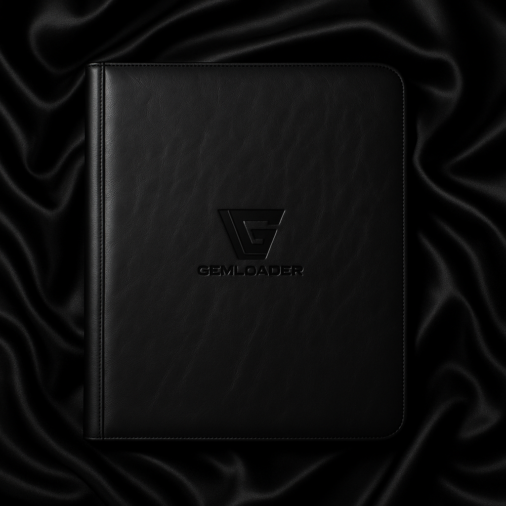 Gemloader Premium Toploader Binder i sort – 3x3 pockets til 216 toploaders