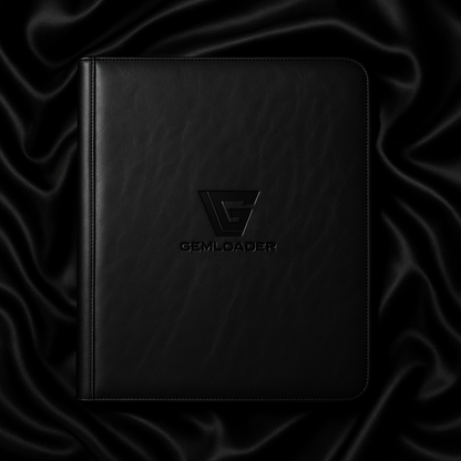 Gemloader Premium Toploader Binder i sort – 3x3 pockets til 216 toploaders