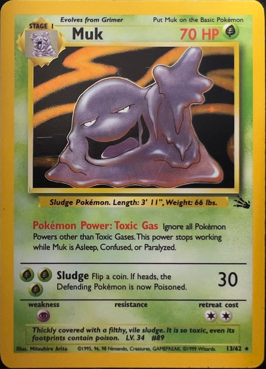 Muk Holo 13/62 - Pokémon Fossil (WOTC)