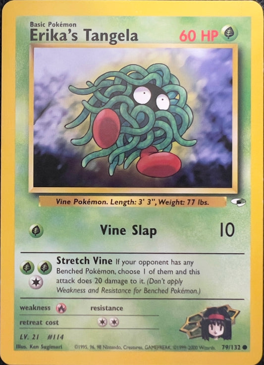 Erika’s Tangela (Non-Holo) 79/132 - Pokemon Gym Heroes (WOTC)