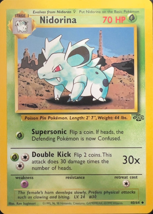 Nidorina (Non-Holo) 40/64 - Pokemon Jungle (WOTC)