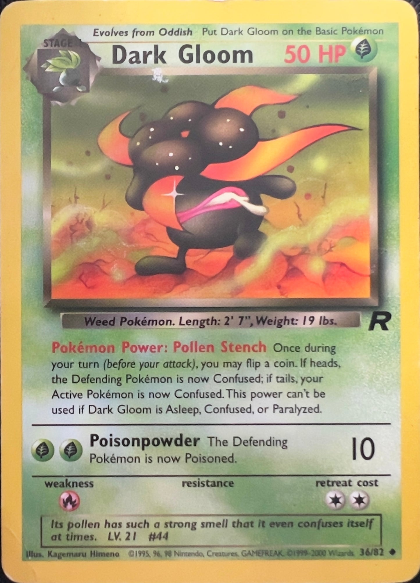 Dark Gloom (non-holo) 34/82 - Pokemon Team Rocket (WOTC)