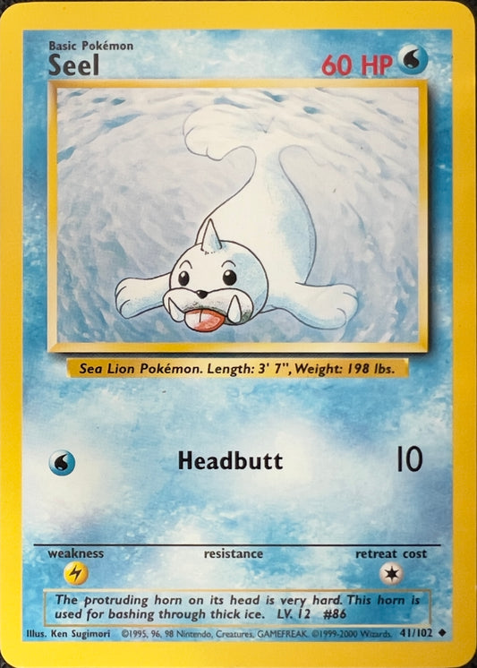 Seel (non-holo) 41/102 - Pokémon Base Set (WOTC)