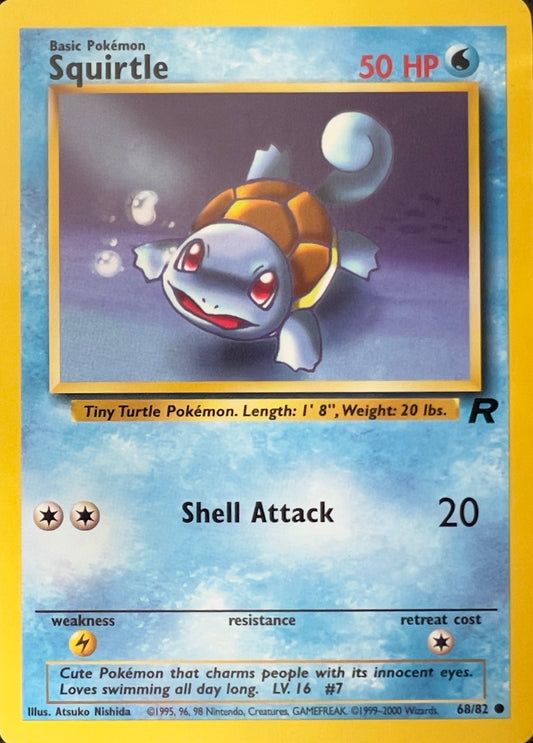 Squirtle (non-holo) 68/82 - Pokémon Team Rocket (WOTC)