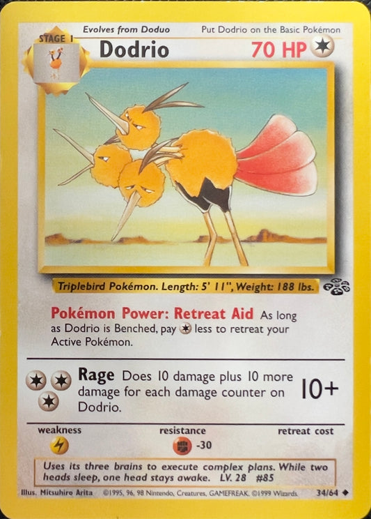 Dodrio (non-holo) 34/64 - Pokémon Jungle (WOTC)