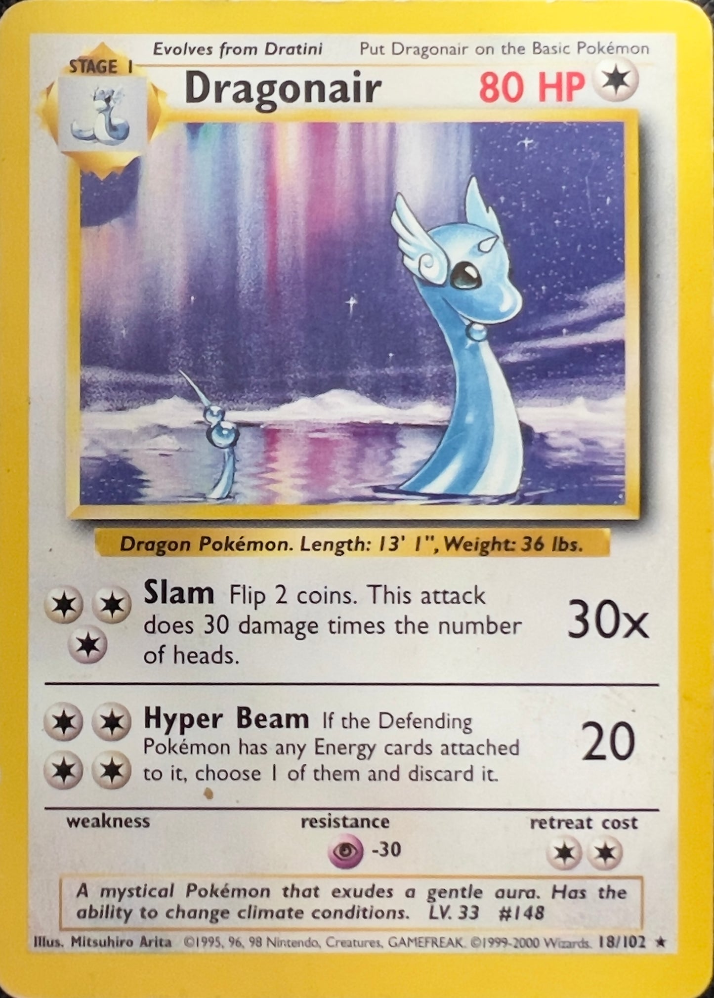 Dragonair (non-holo) 18/102 - Pokémon Base Set (WOTC)