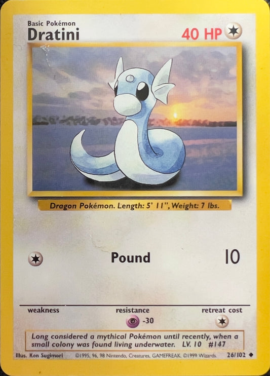 Dratini (non-holo) 26/102 - Pokémon Base Set (WOTC)