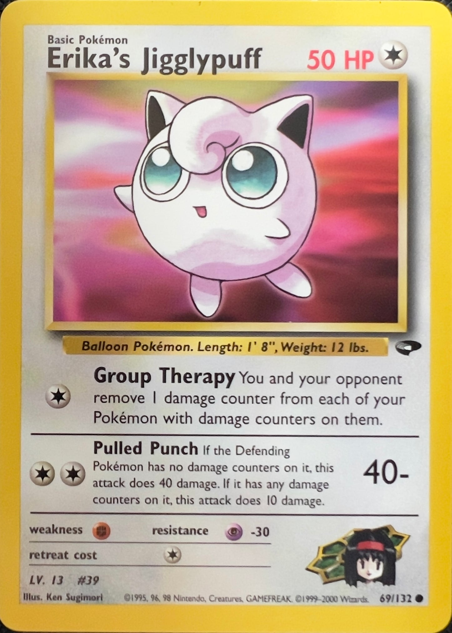 Erika’s Jigglypuff (non-holo) 69/132 - Pokémon Gym Challenge (WOTC)