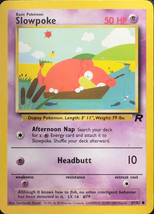 Slowpoke (non-holo) 67/82 - Pokémon Team Rocket (WOTC)