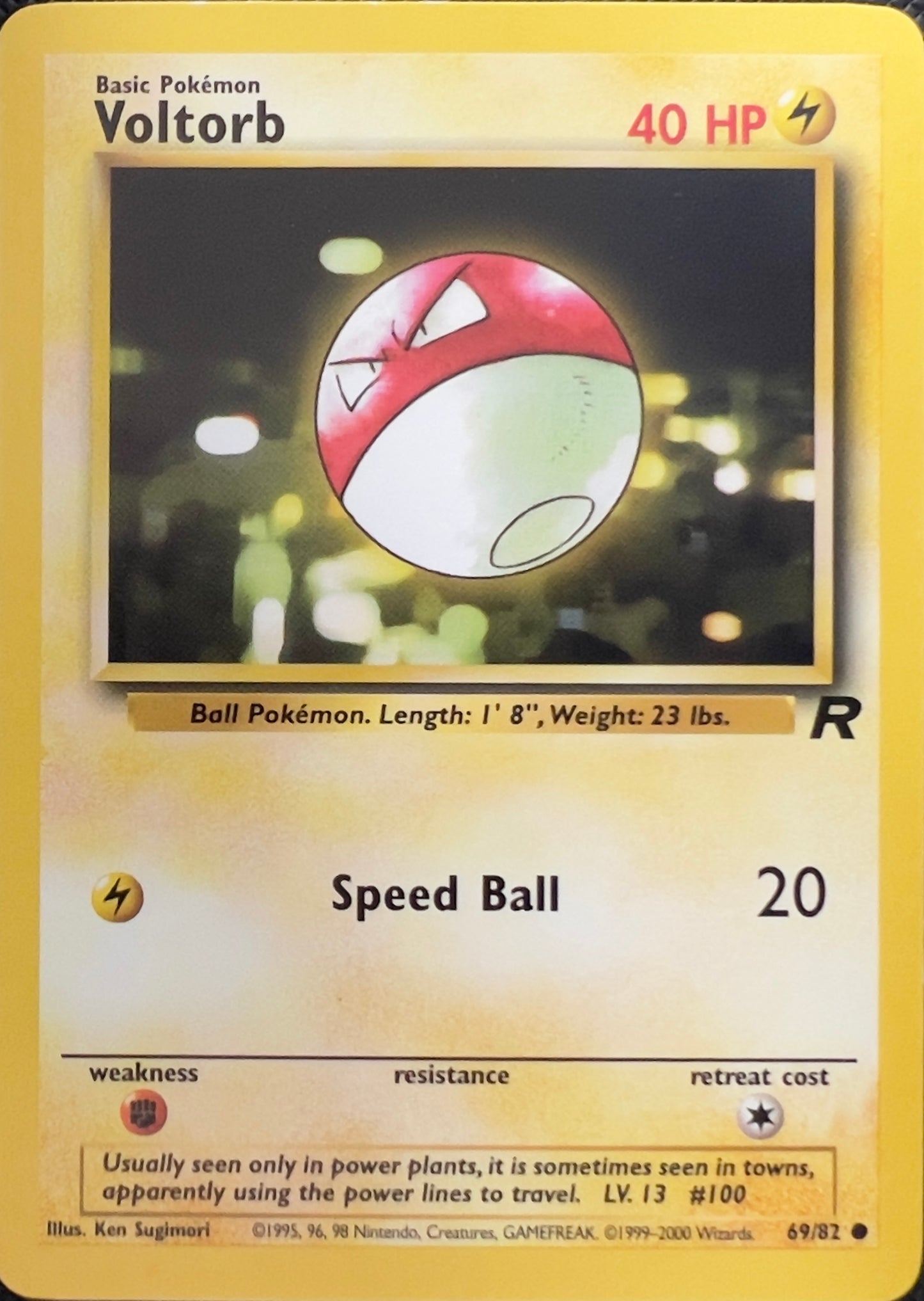 Voltorb (non-holo) 69/82 - Pokémon Team Rocket (WOTC)
