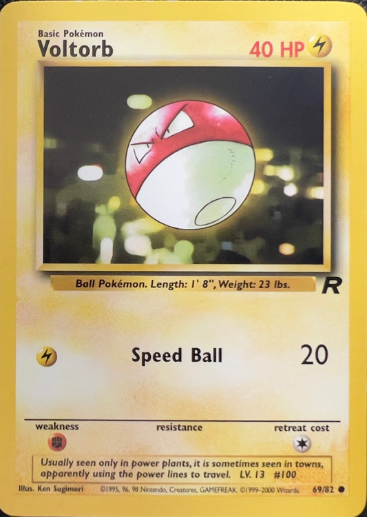 Voltorb (non-holo) 69/82 - Pokémon Team Rocket (WOTC)