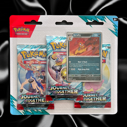 Pokémon TCG: Journey Together 3-Pack Blister (Scrafty Promo)
