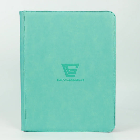 Gemloader - premium toploader 3x3 216 pocket binder - Tiffany Blue