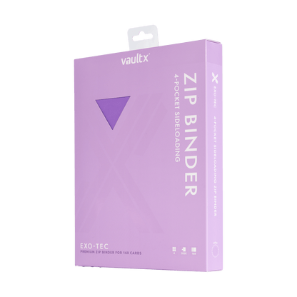 VaultX 4-Pocket Exo-Tec® Zip Binder - Lilla